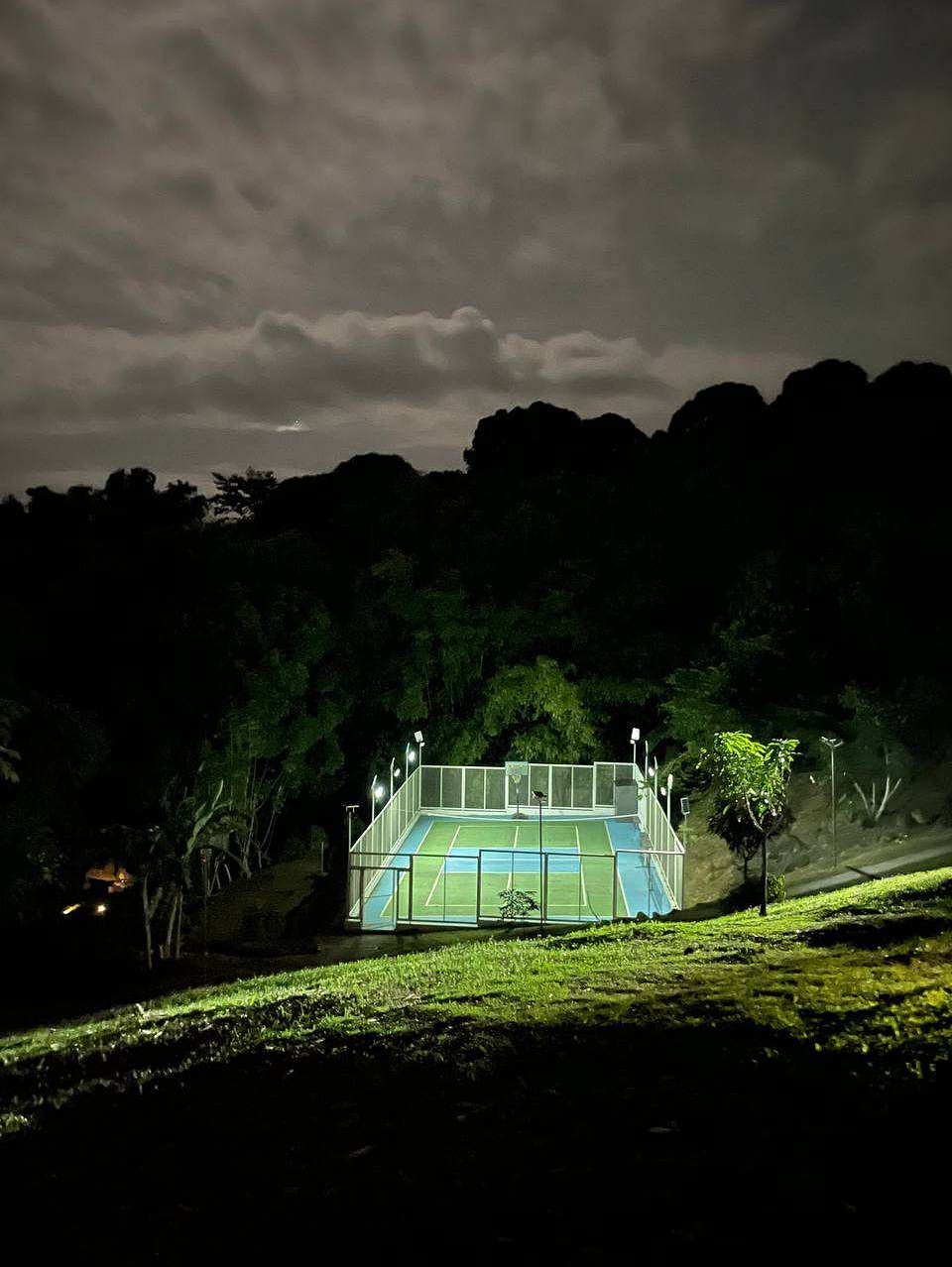 The farm after dark